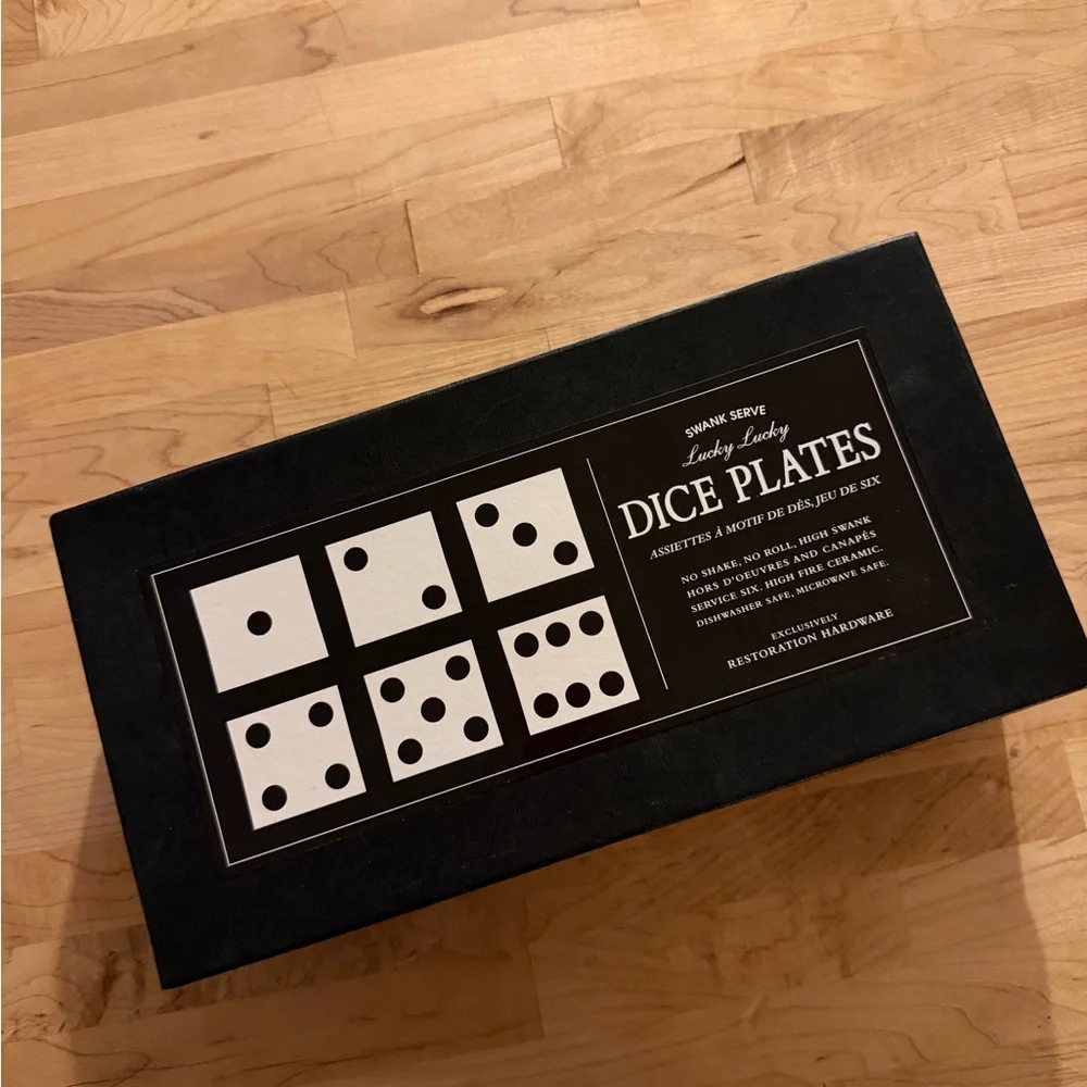 Lucky Lucky Dice Plates Restoration Hardware